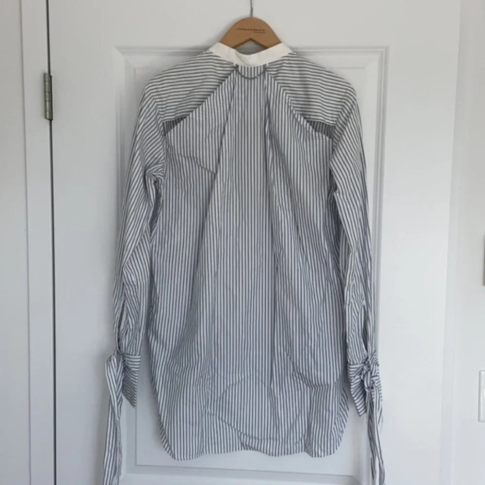 Rag & Bone Dylan striped button down silk cotton shirt - Picture 10 of 13